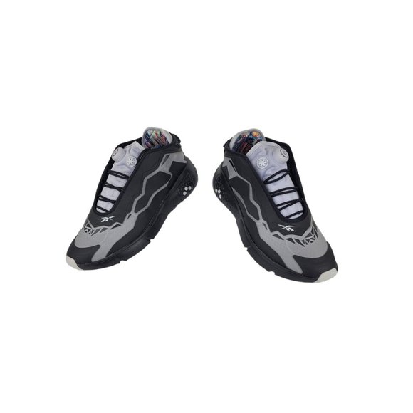REEBOK Pumps MODEL F GLITCH PACK Black Pure Gray Shadow FX9310 B Grade Size 8